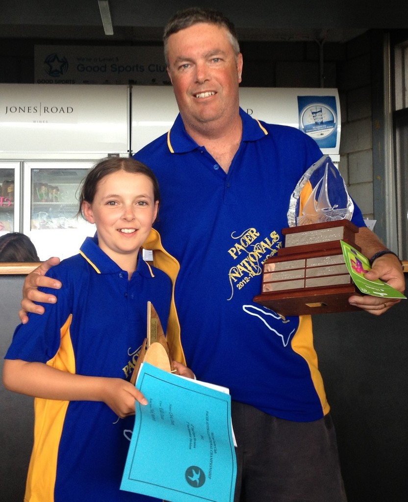 Chris and Ella Dean first non-spinnaker Pacer - Ronstan Pacer Australian Championship 2012/13 © Jane Moffat